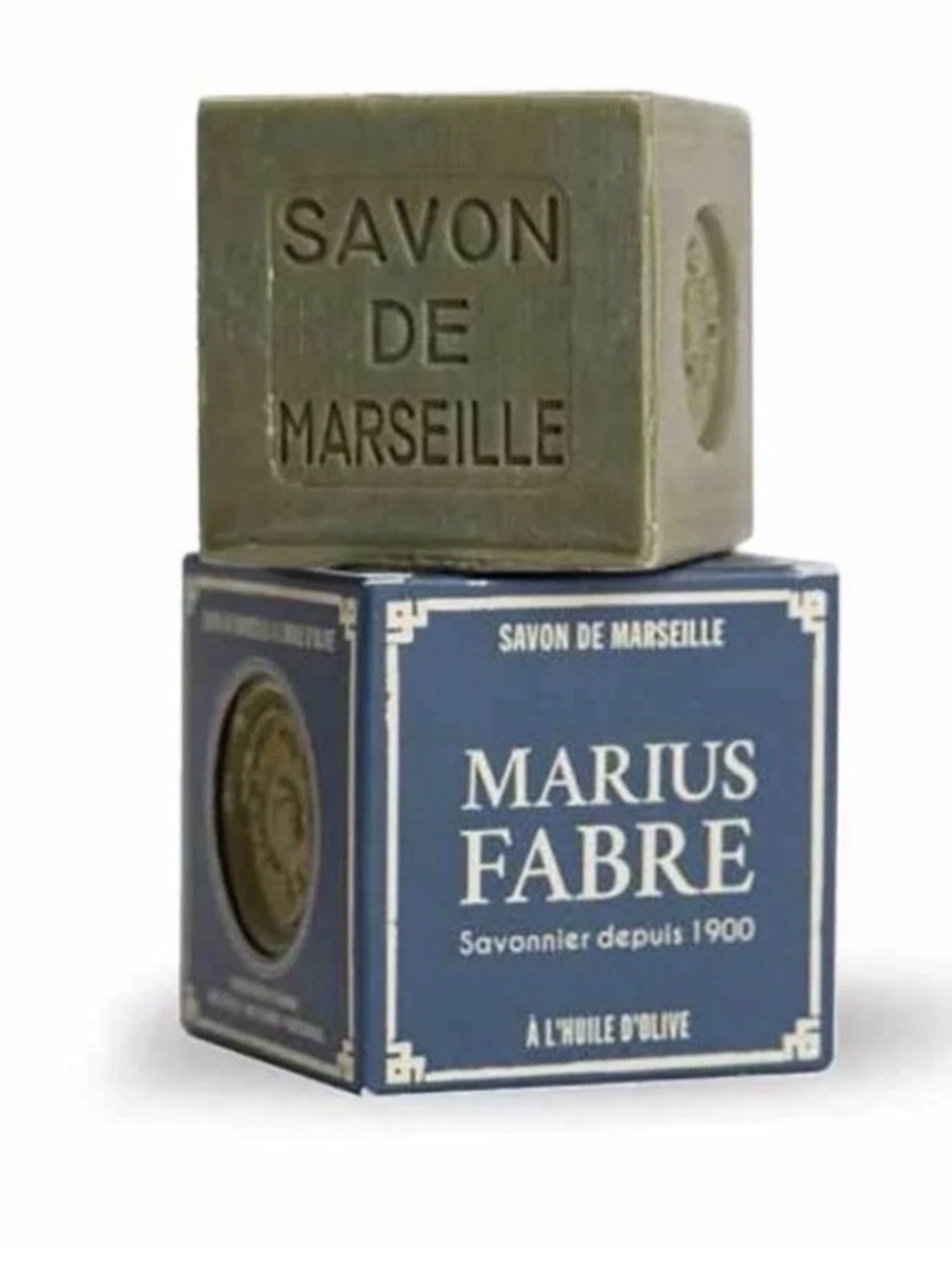 Marius Fabre Green Olive Oil Marseille Cube Soap 400 g/ 14.1 oz